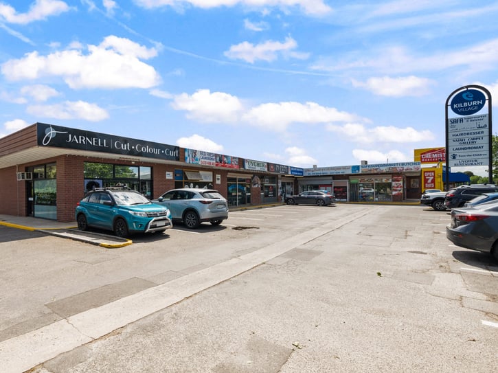 Kilburn Village carpark view